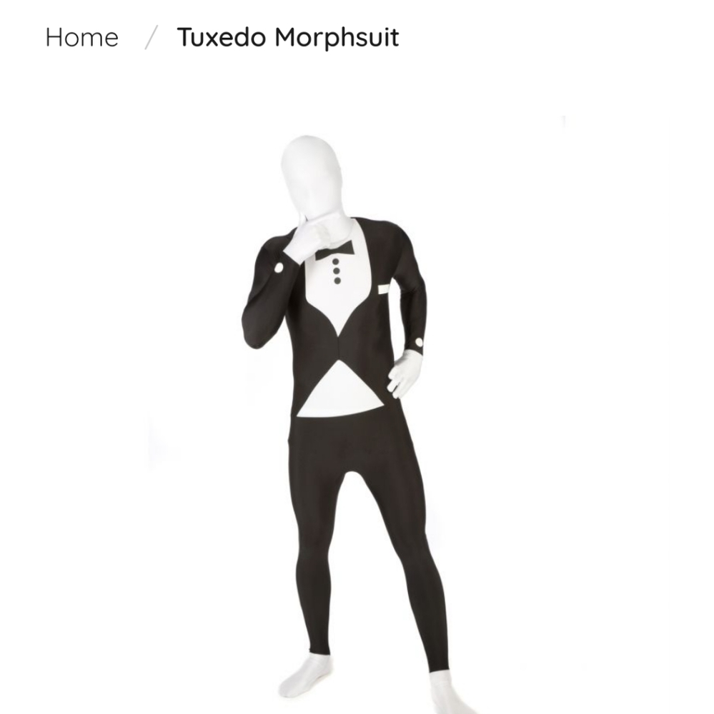 Tuxedo Morphsuit Large